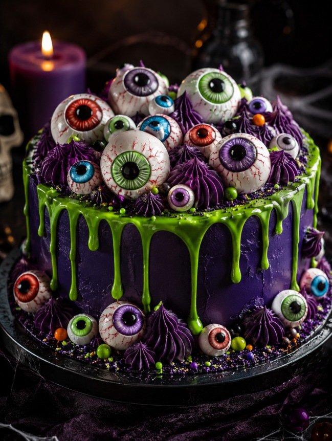 Eggless Halloween Cakes