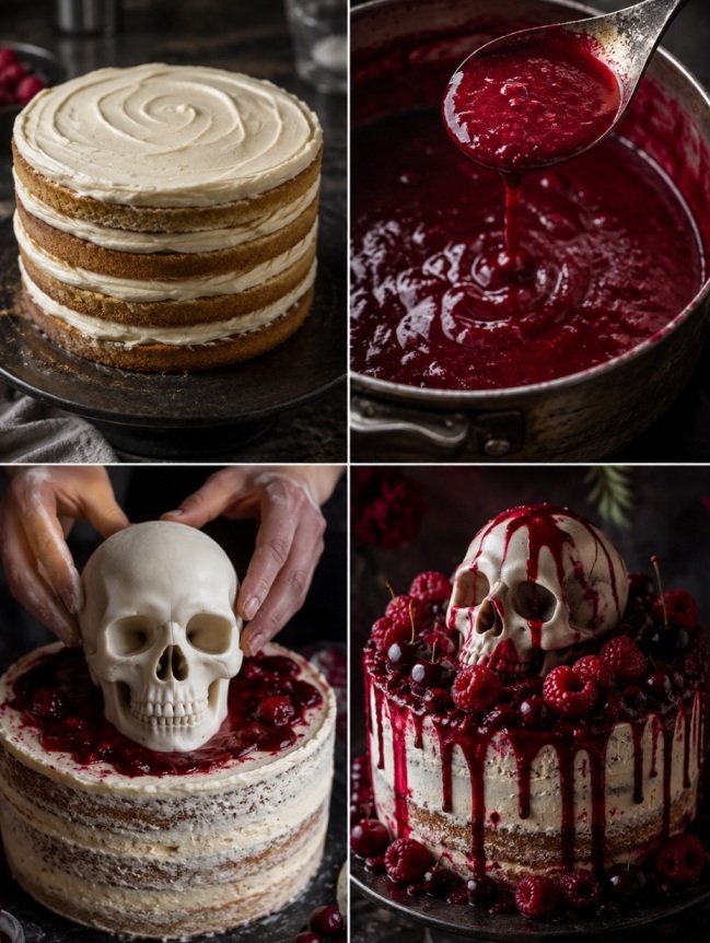 Eggless Halloween Cakes
