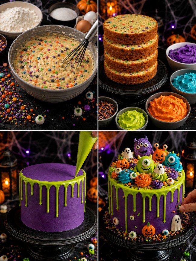 Eggless Halloween Cakes