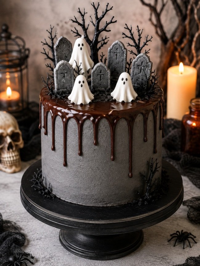 Eggless Halloween Cakes