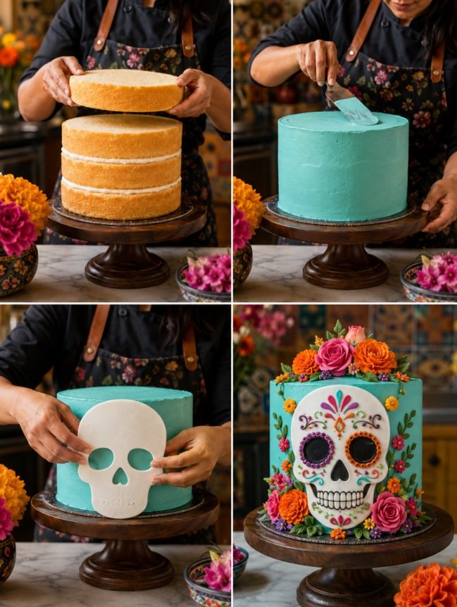 Eggless Halloween Cakes