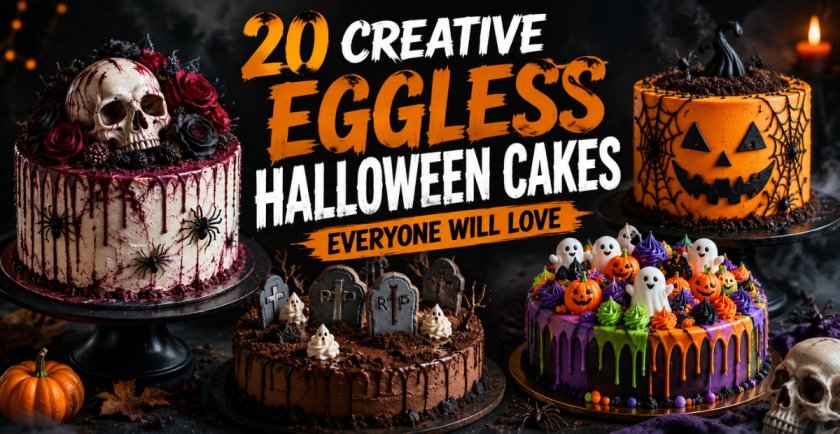 Eggless Halloween Cakes