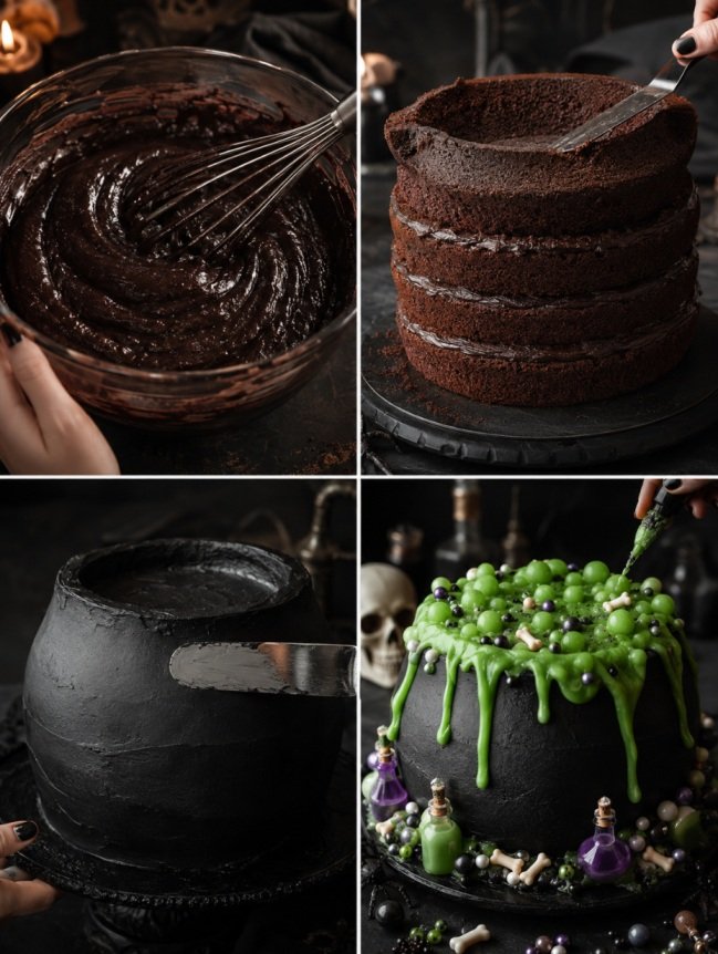 Eggless Halloween Cakes
