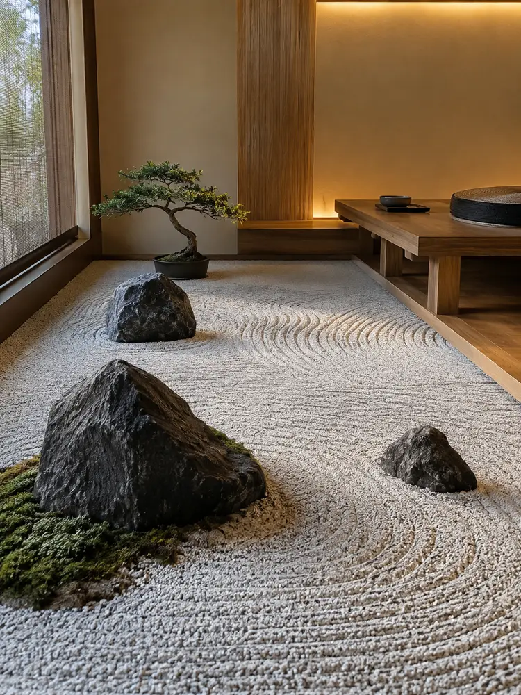 46 Beautiful Indoor Pebble Garden Ideas for Modern Homes - image 02