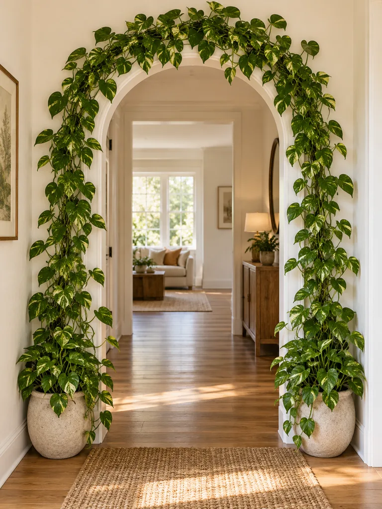 45 Creative Pothos Wall Decor Ideas for Indoor Spaces - image 02