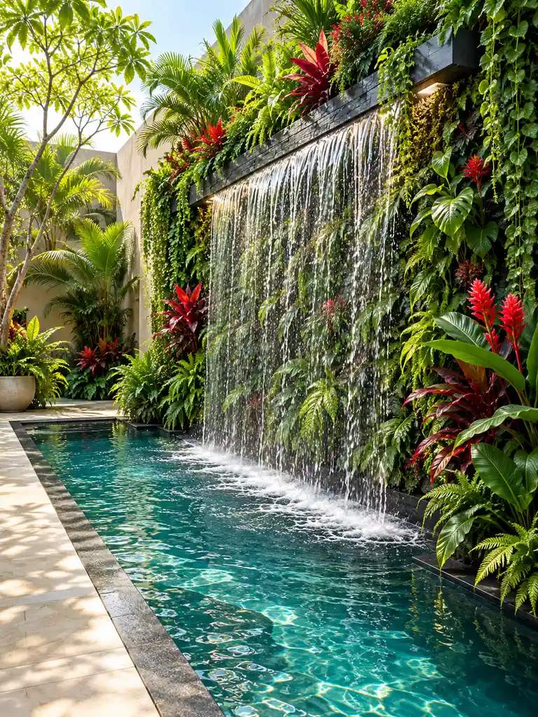 45 Beautiful Outdoor Waterfall Fountain Ideas for Gardens and Patios - image 02