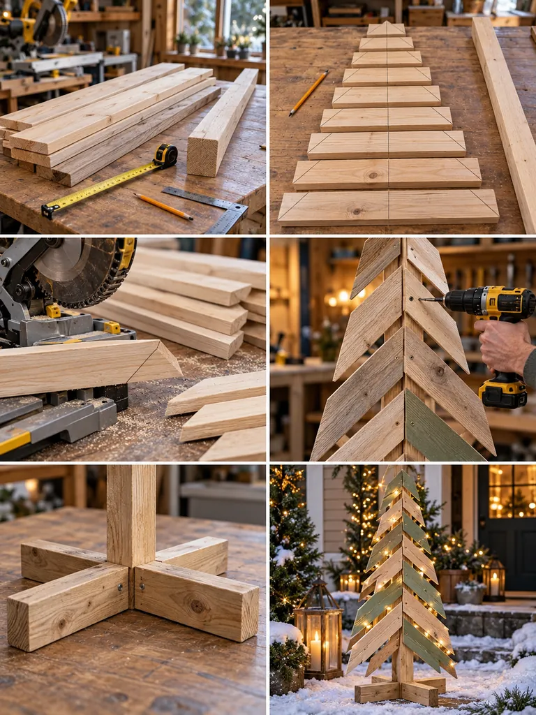 23 Easy DIY Outdoor Wooden Christmas Decor Ideas for a Festive Yard - image 02
