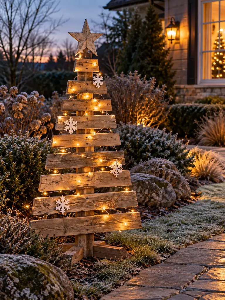 23 Easy DIY Outdoor Wooden Christmas Decor Ideas for a Festive Yard - image 03