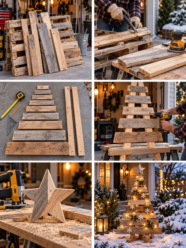 23 Easy DIY Outdoor Wooden Christmas Decor Ideas for a Festive Yard - image 04