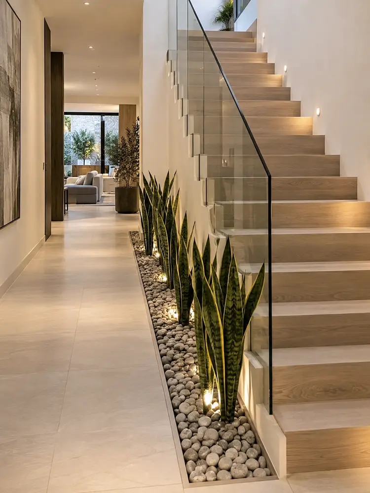 46 Beautiful Indoor Pebble Garden Ideas for Modern Homes - image 04