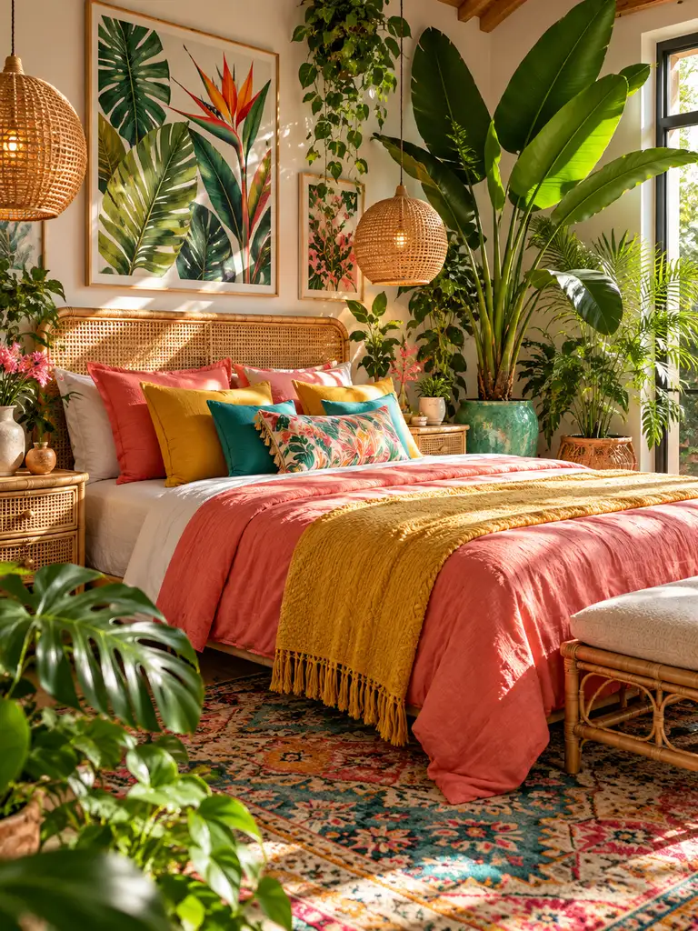 45 Boho Colorful Bedroom Ideas for a Vibrant Cozy Space - image 05
