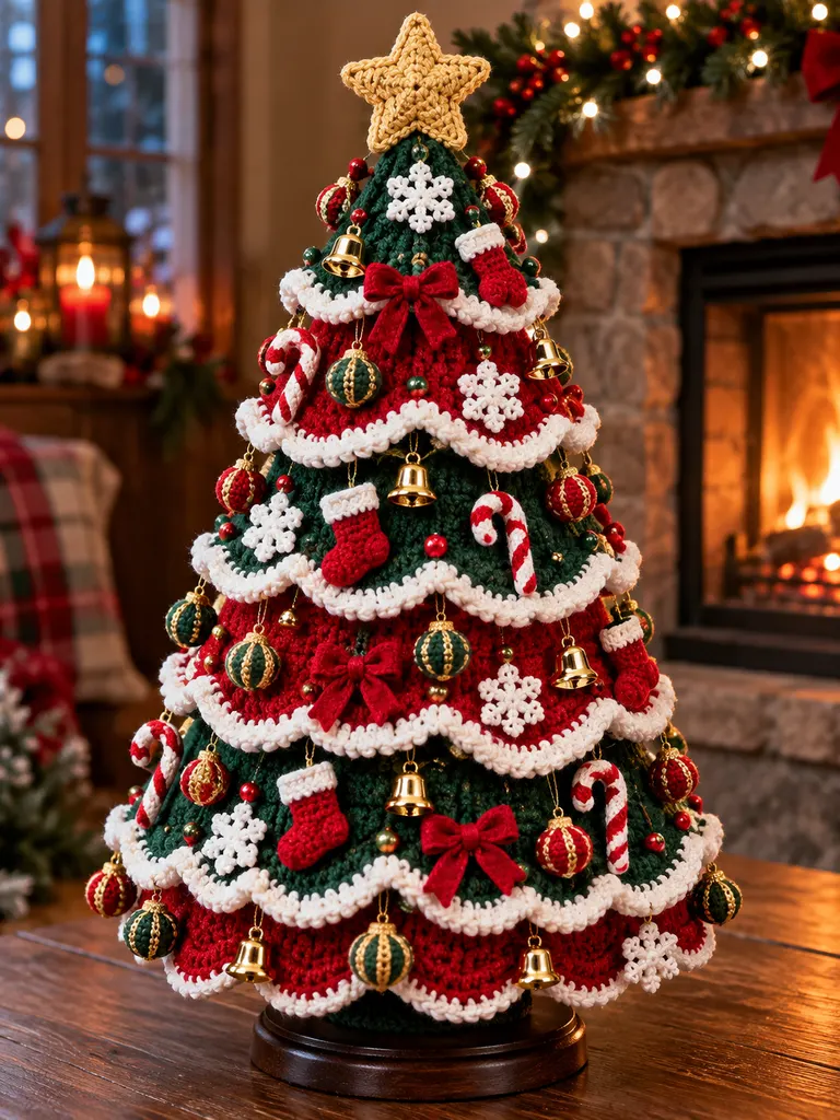 23 Crochet Christmas Tree Ideas for Festive Home Decor - image 07