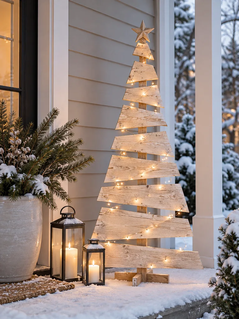 23 Easy DIY Outdoor Wooden Christmas Decor Ideas for a Festive Yard - image 07