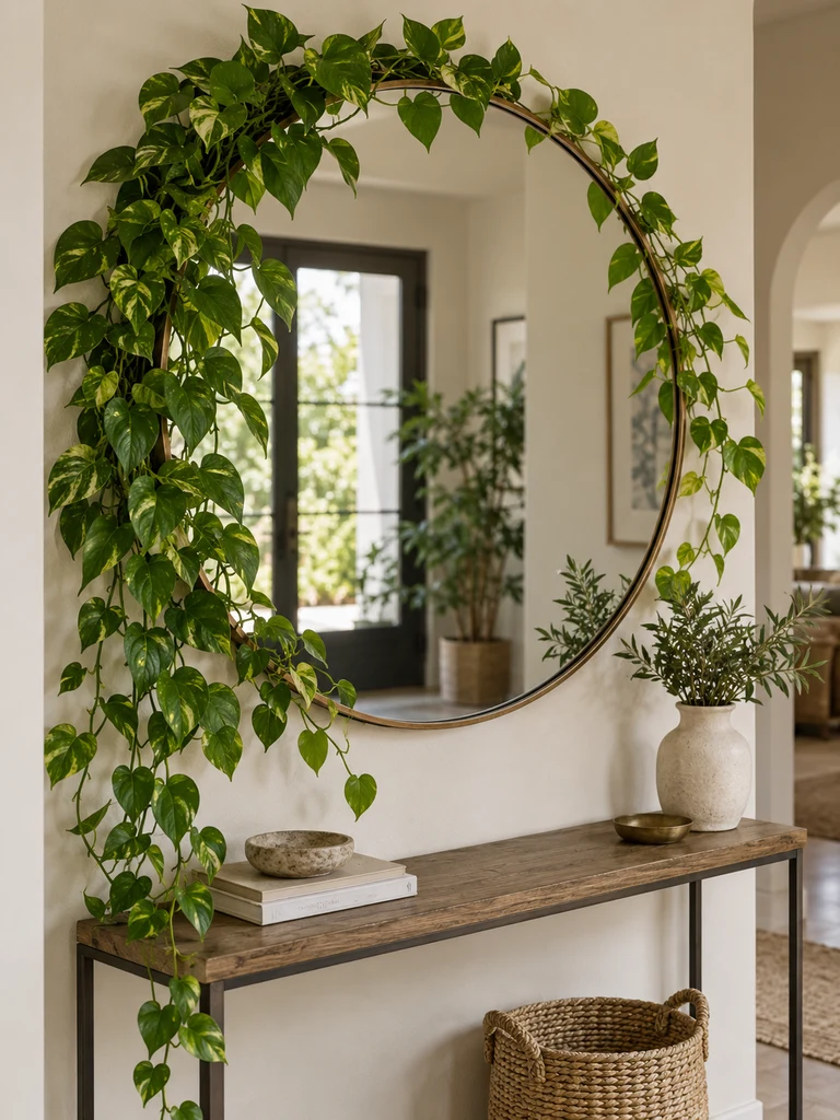 45 Creative Pothos Wall Decor Ideas for Indoor Spaces - image 08