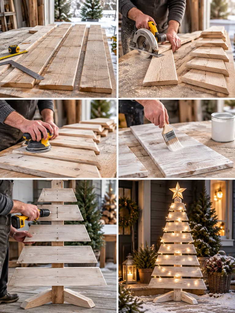 23 Easy DIY Outdoor Wooden Christmas Decor Ideas for a Festive Yard - image 08