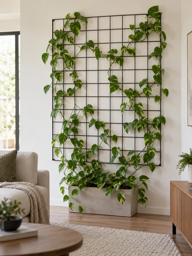 45 Creative Pothos Wall Decor Ideas for Indoor Spaces - image 09