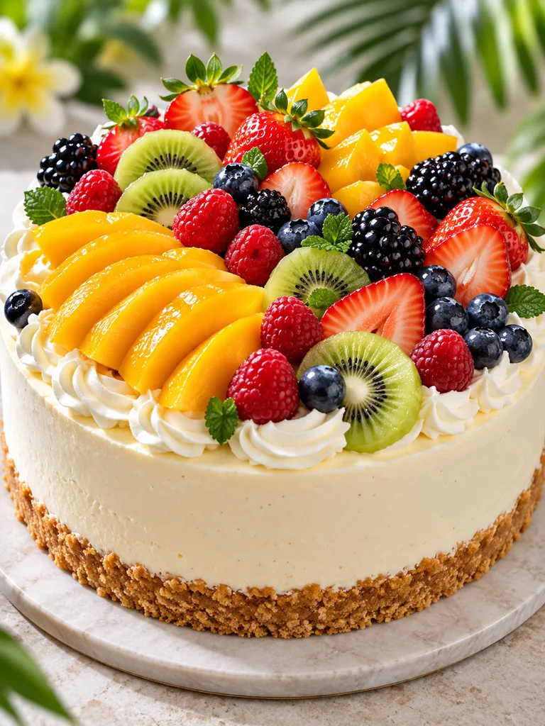 23 Eggless Fresh Fruit Cake Ideas for Birthdays and Special Occasions - image 09