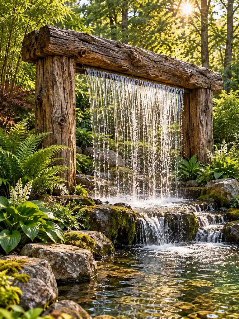 45 Beautiful Outdoor Waterfall Fountain Ideas for Gardens and Patios - image 09