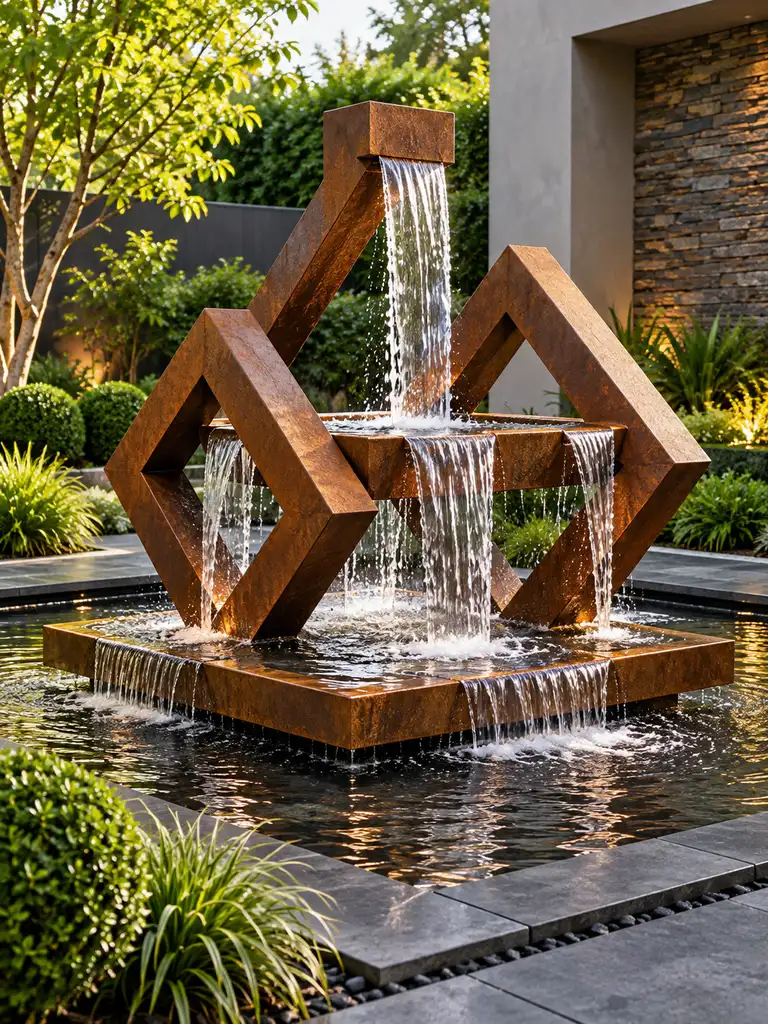 45 Beautiful Outdoor Waterfall Fountain Ideas for Gardens and Patios - image 10