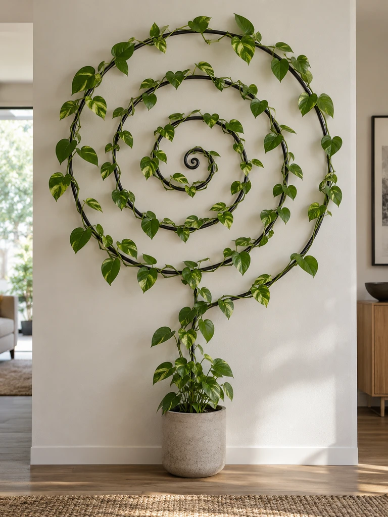 45 Creative Pothos Wall Decor Ideas for Indoor Spaces - image 11