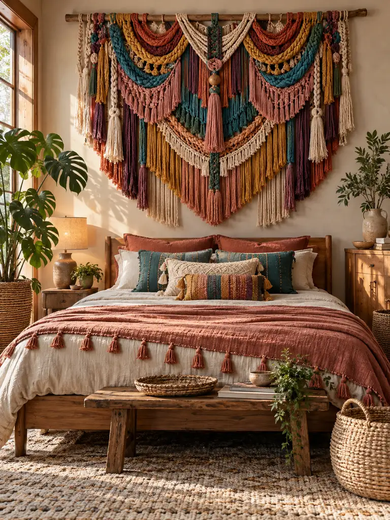 45 Boho Colorful Bedroom Ideas for a Vibrant Cozy Space - image 11