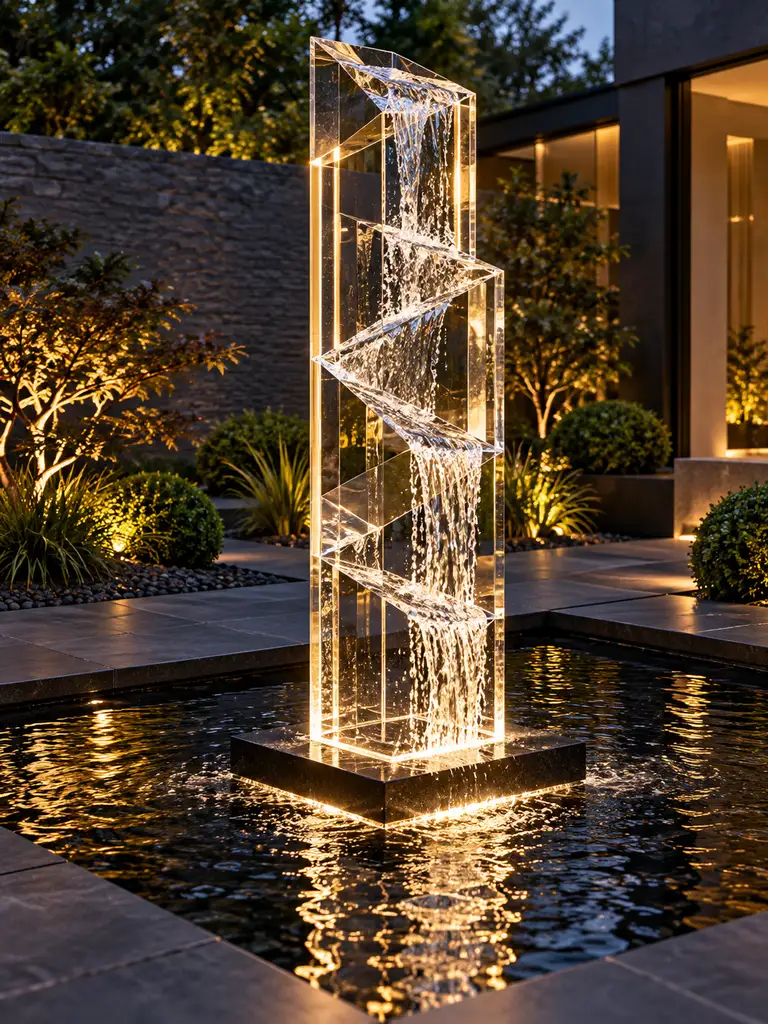 45 Beautiful Outdoor Waterfall Fountain Ideas for Gardens and Patios - image 12