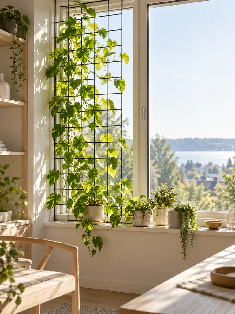 45 Unique Indoor Pothos Climbing Ideas for a Dreamy Green Home - image 12