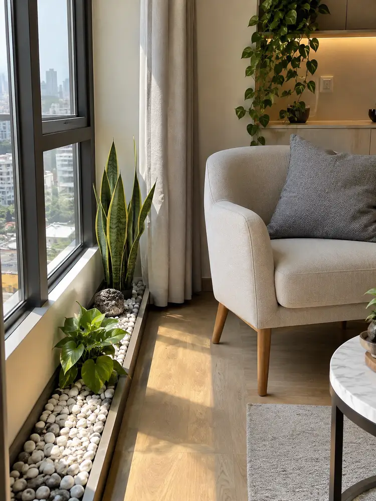 46 Beautiful Indoor Pebble Garden Ideas for Modern Homes - image 12