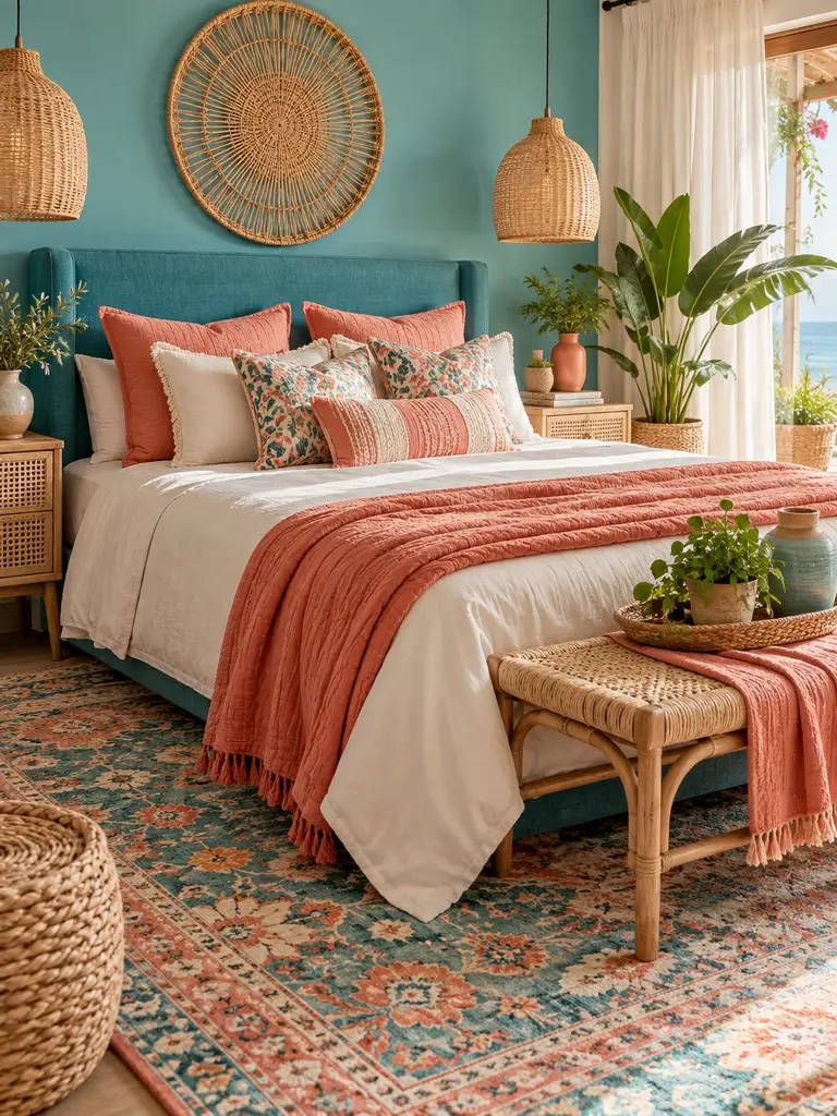 45 Boho Colorful Bedroom Ideas for a Vibrant Cozy Space - image 13