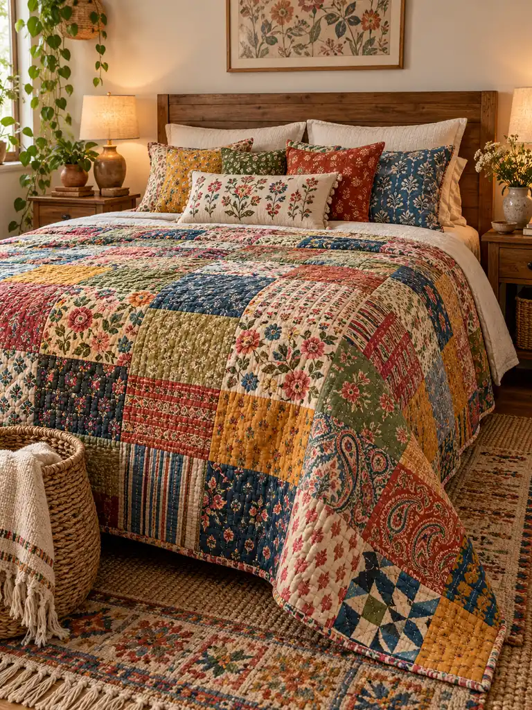 45 Boho Colorful Bedroom Ideas for a Vibrant Cozy Space - image 14