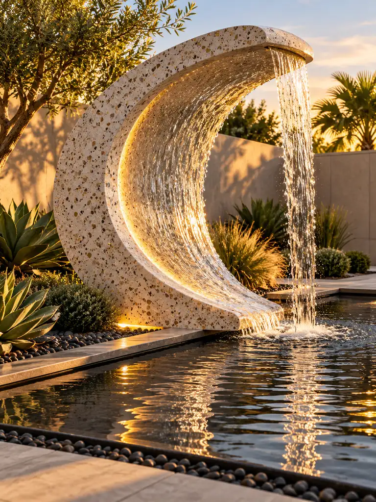 45 Beautiful Outdoor Waterfall Fountain Ideas for Gardens and Patios - image 14