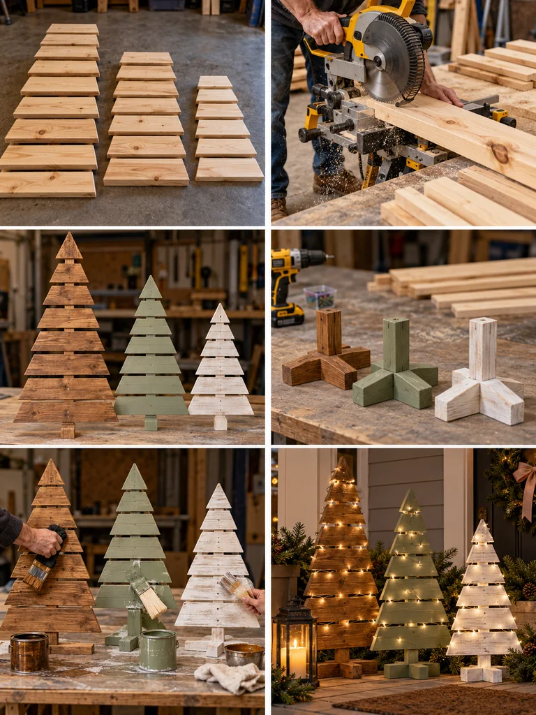 23 Easy DIY Outdoor Wooden Christmas Decor Ideas for a Festive Yard - image 16