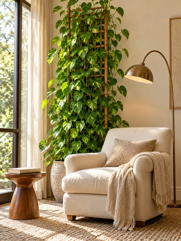 45 Unique Indoor Pothos Climbing Ideas for a Dreamy Green Home - image 16