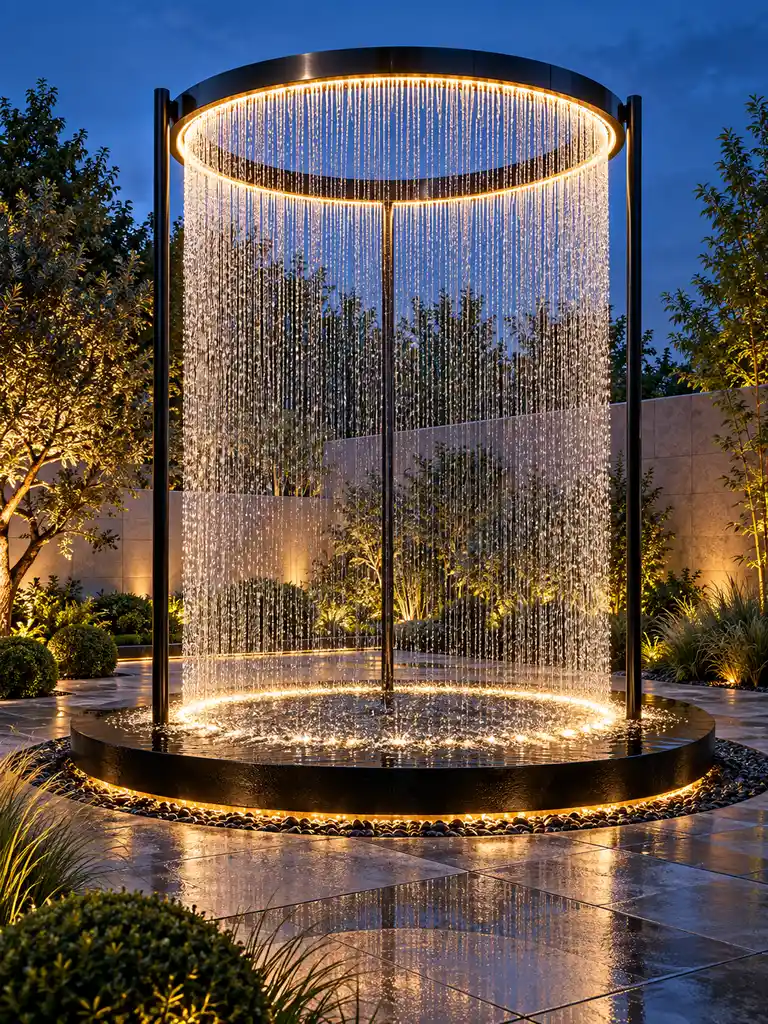 45 Beautiful Outdoor Waterfall Fountain Ideas for Gardens and Patios - image 17