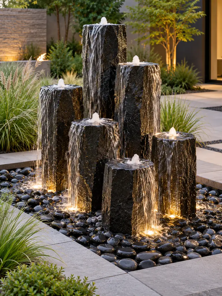 45 Beautiful Outdoor Waterfall Fountain Ideas for Gardens and Patios - image 20
