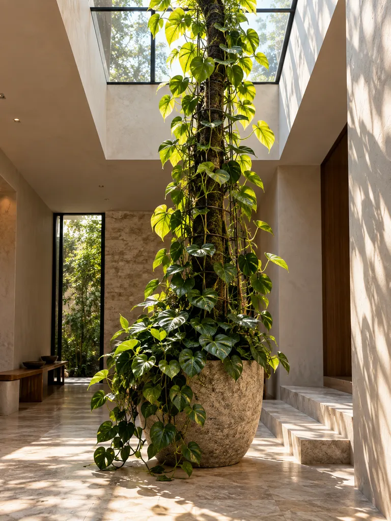 45 Unique Indoor Pothos Climbing Ideas for a Dreamy Green Home - image 24