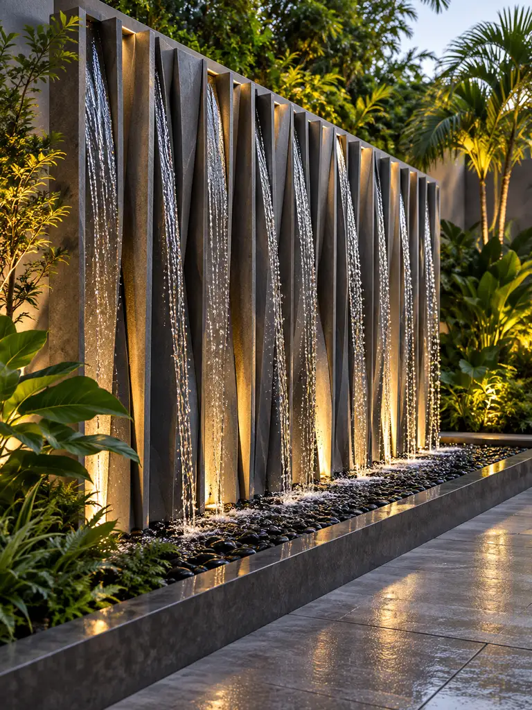 45 Beautiful Outdoor Waterfall Fountain Ideas for Gardens and Patios - image 25