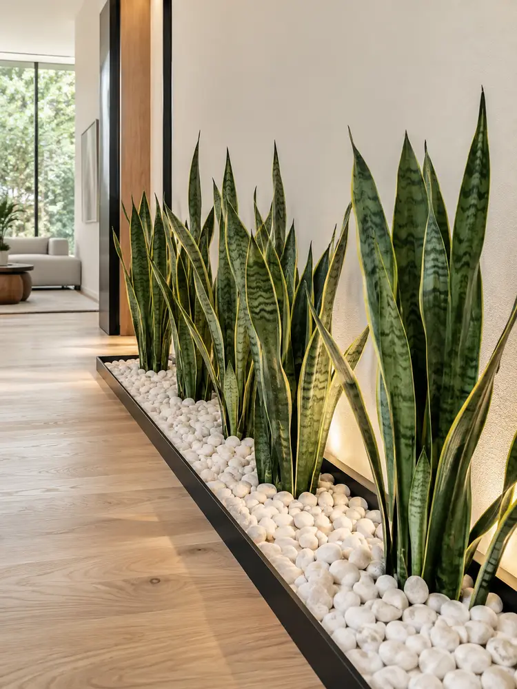 46 Beautiful Indoor Pebble Garden Ideas for Modern Homes - image 25