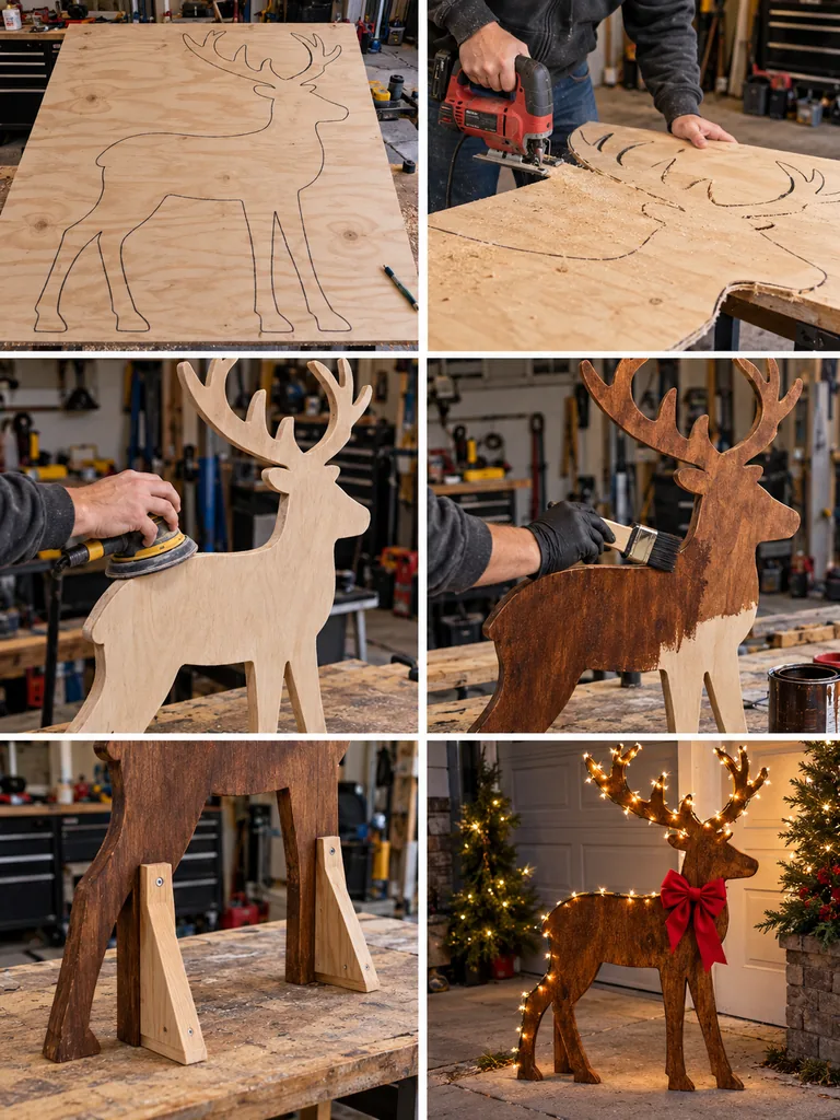 23 Easy DIY Outdoor Wooden Christmas Decor Ideas for a Festive Yard - image 26