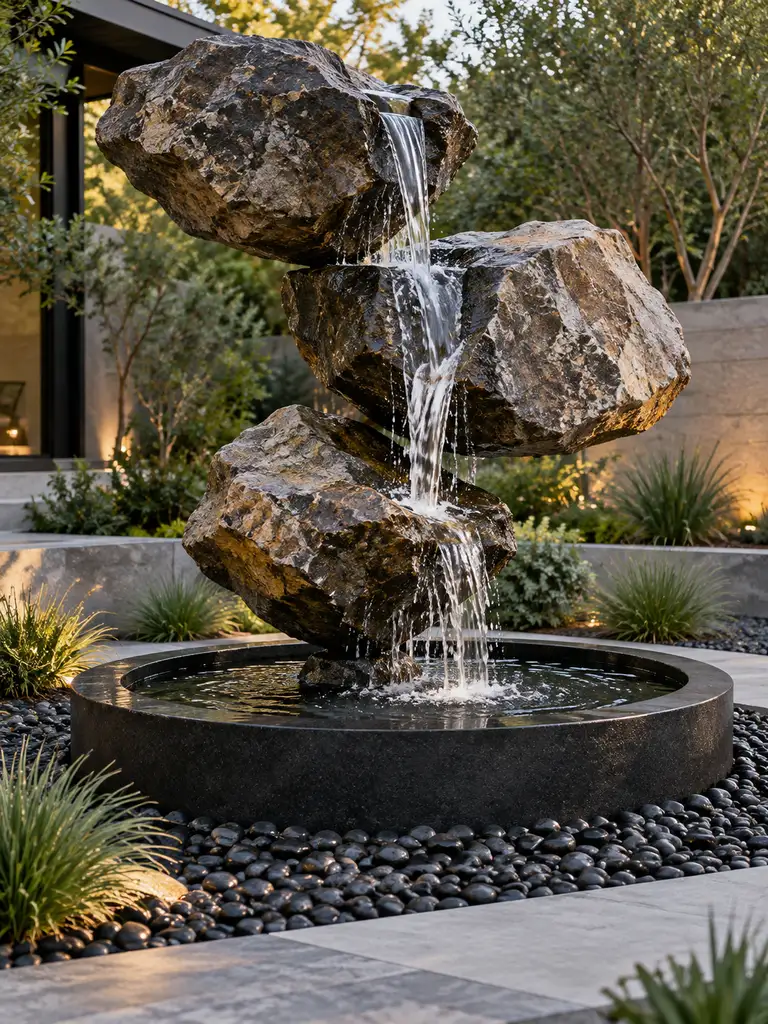 45 Beautiful Outdoor Waterfall Fountain Ideas for Gardens and Patios - image 28