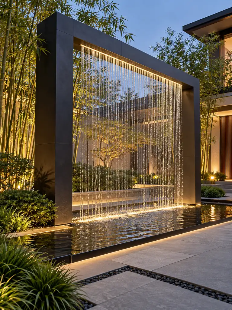 45 Beautiful Outdoor Waterfall Fountain Ideas for Gardens and Patios - image 29