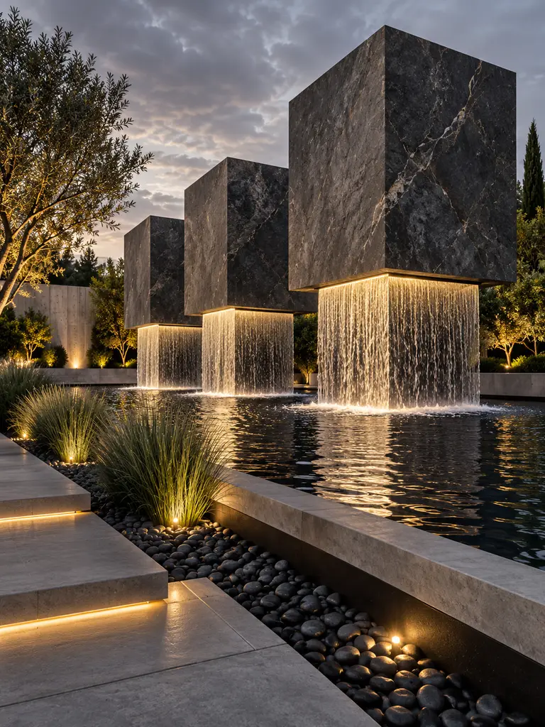 45 Beautiful Outdoor Waterfall Fountain Ideas for Gardens and Patios - image 30