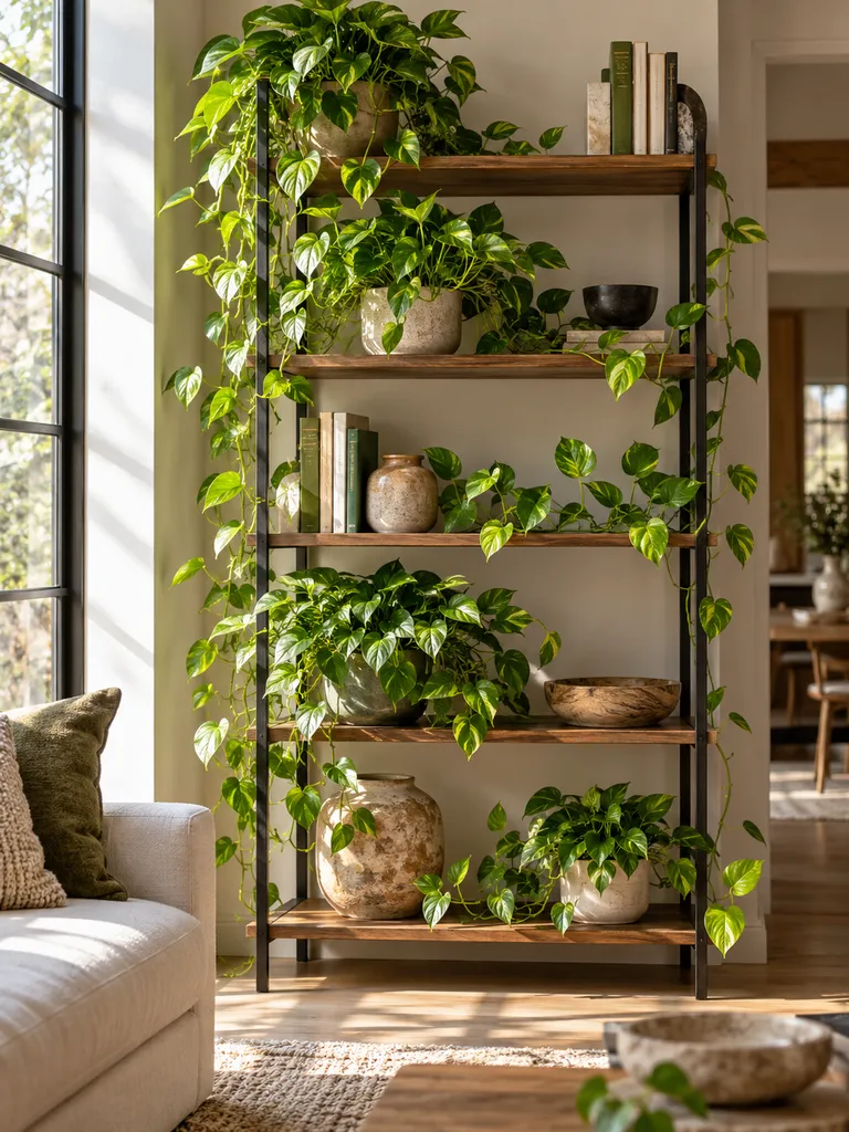 45 Unique Indoor Pothos Climbing Ideas for a Dreamy Green Home - image 30