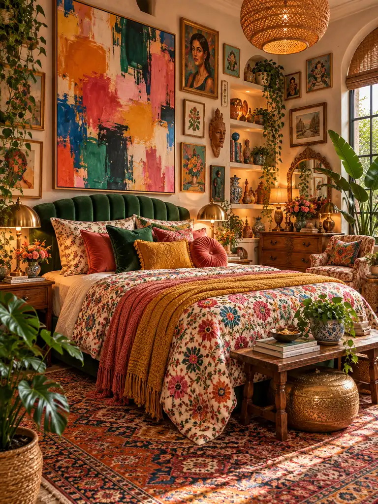 45 Boho Colorful Bedroom Ideas for a Vibrant Cozy Space - image 31
