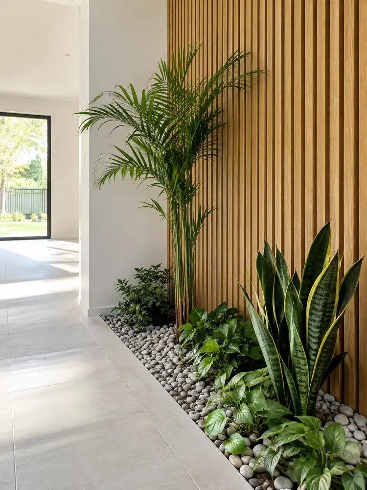 46 Beautiful Indoor Pebble Garden Ideas for Modern Homes - image 32