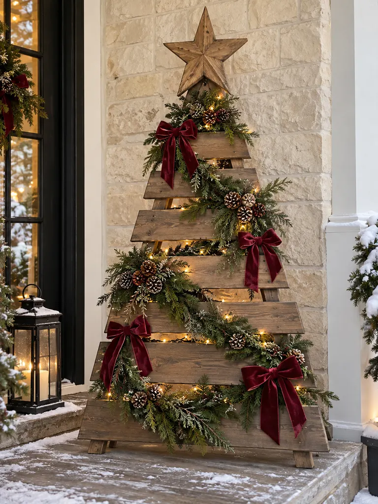 23 Easy DIY Outdoor Wooden Christmas Decor Ideas for a Festive Yard - image 33