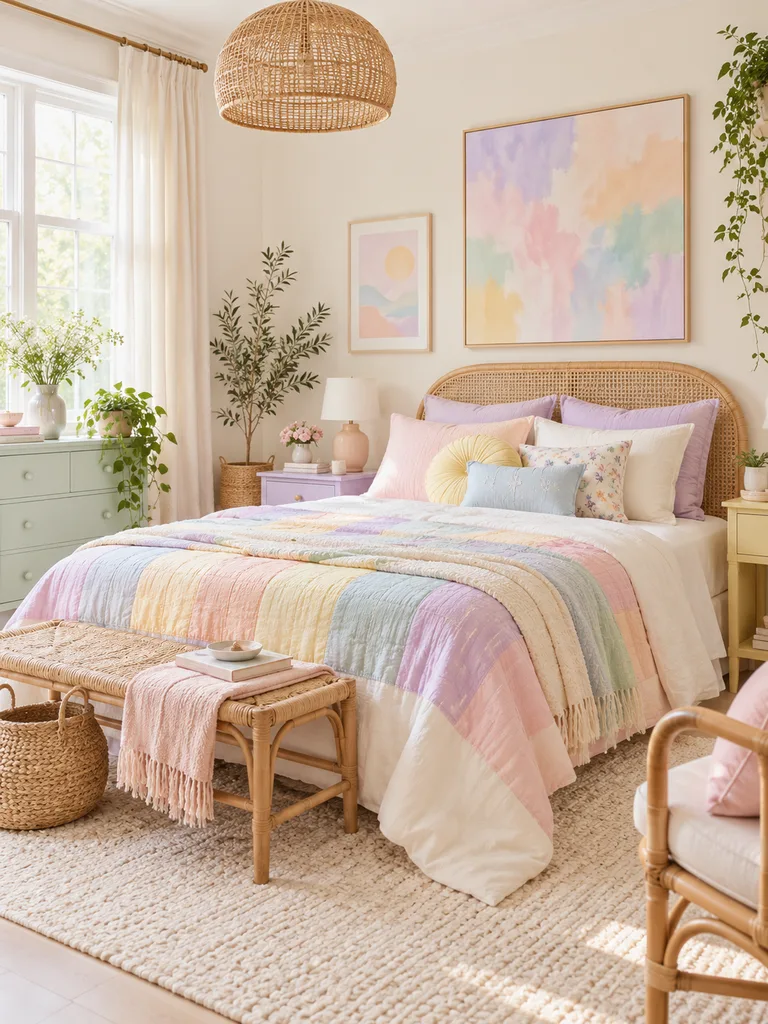 45 Boho Colorful Bedroom Ideas for a Vibrant Cozy Space - image 34