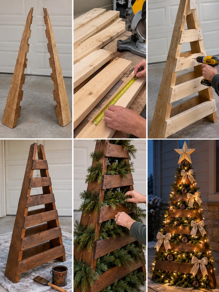 23 Easy DIY Outdoor Wooden Christmas Decor Ideas for a Festive Yard - image 34
