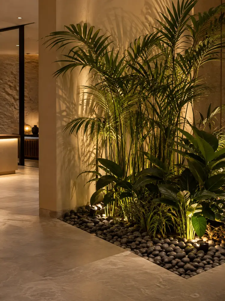 46 Beautiful Indoor Pebble Garden Ideas for Modern Homes - image 34