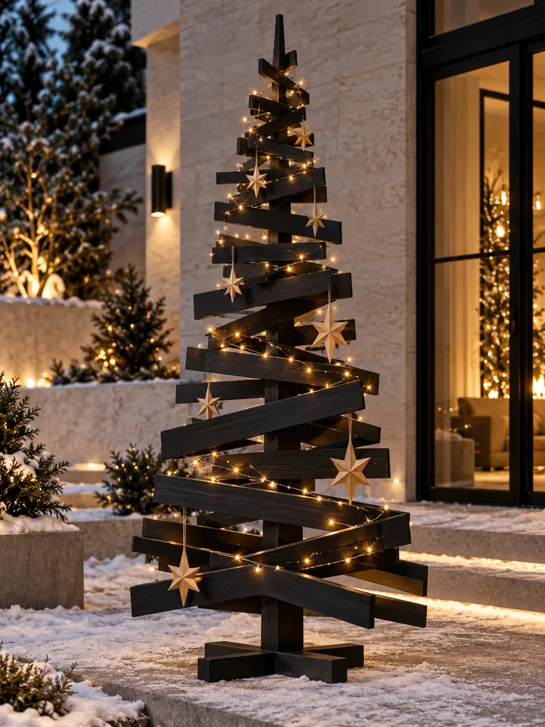 23 Easy DIY Outdoor Wooden Christmas Decor Ideas for a Festive Yard - image 35